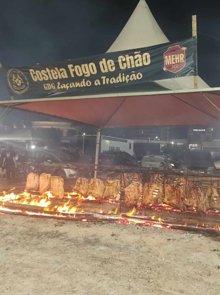 Costela fogo de Chão festa farroupilha em BC