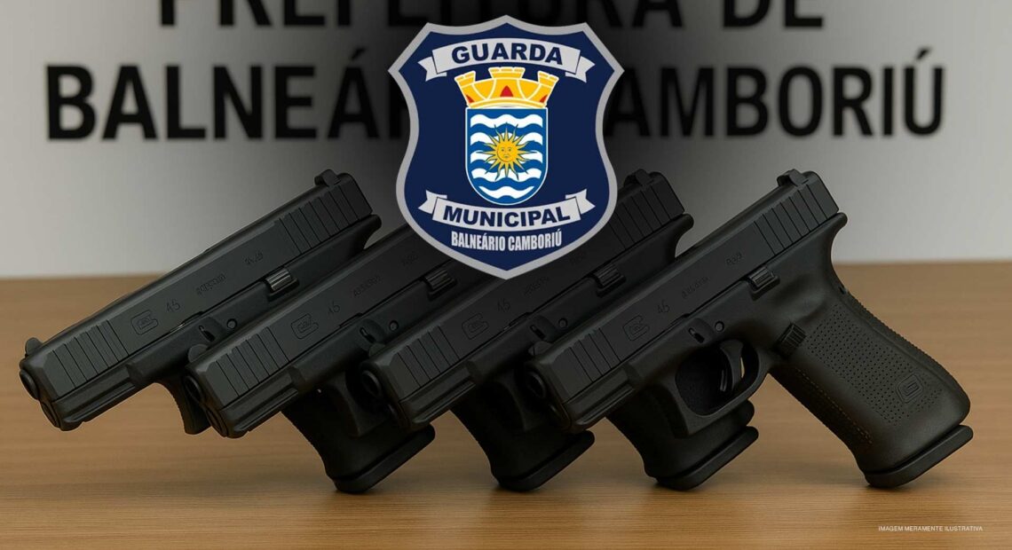 guarda municipal recebe 50 Armas iguais as do FBI