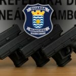 guarda municipal recebe 50 Armas iguais as do FBI