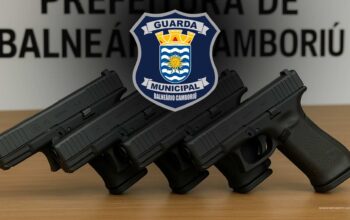 guarda municipal recebe 50 Armas iguais as do FBI