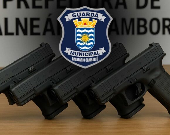 guarda municipal recebe 50 Armas iguais as do FBI