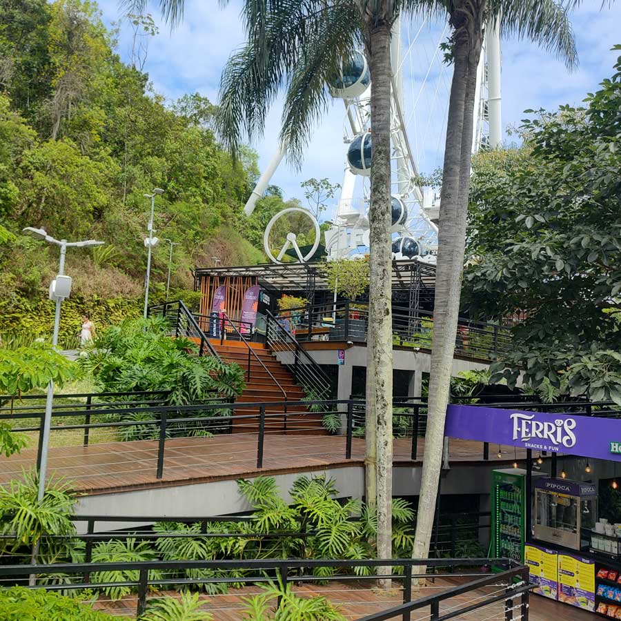Entrada da Roda gigante em Balneário Camboriú
