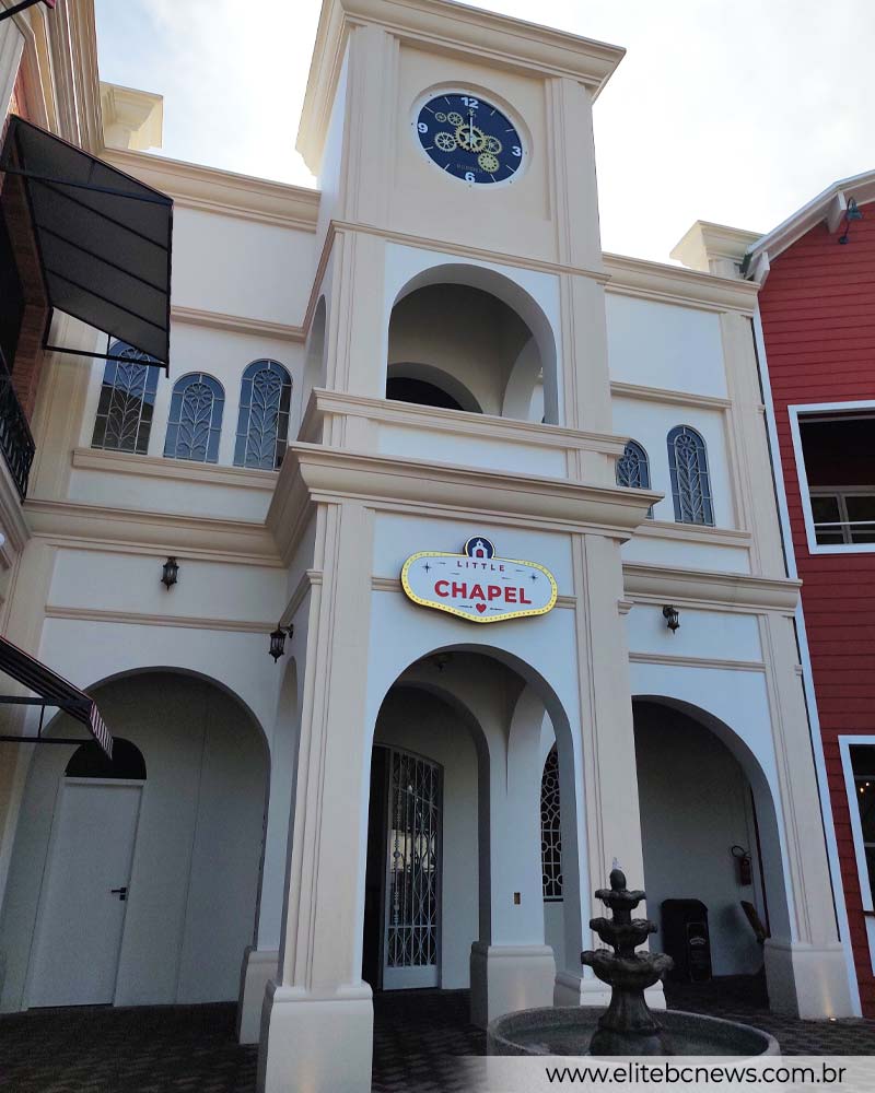 Capela para casamentos e eventos no Roddertown em Balneário Camboriú
