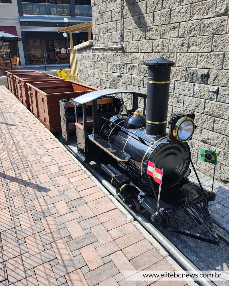 Trem de passeio para crianças no Roddertown